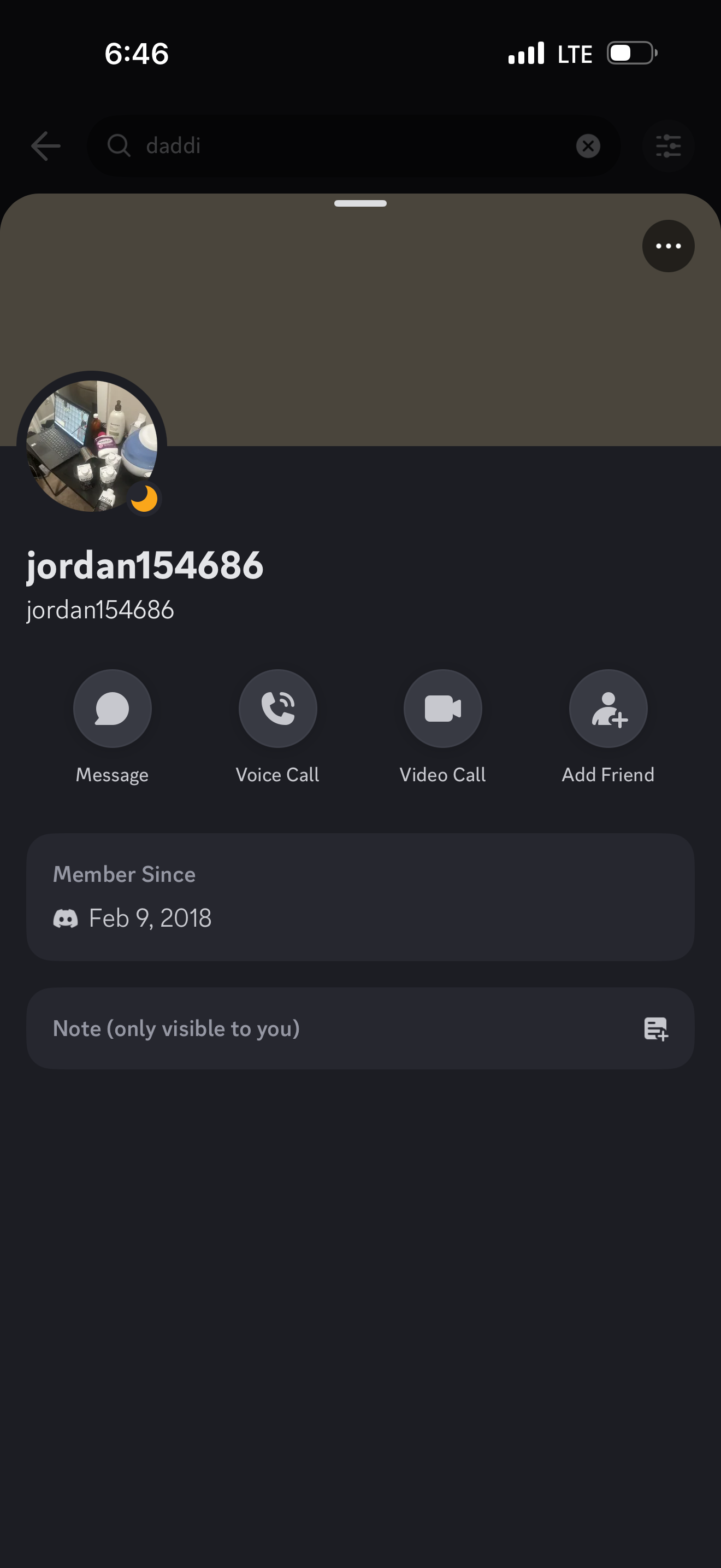 Evidence ef998d2 for a case against daddimilkers