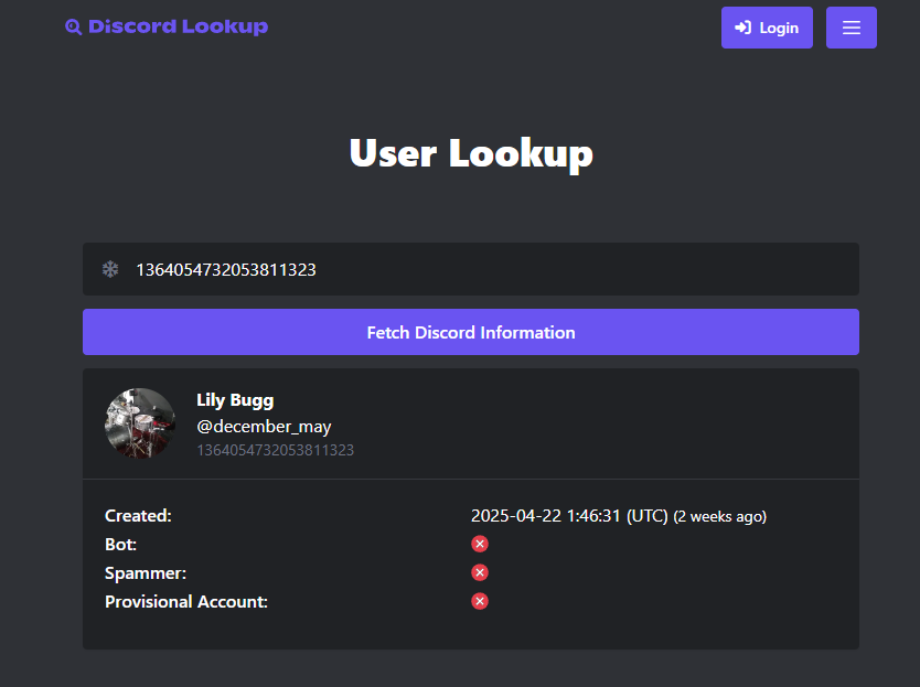 Evidence f1c30a0 for a case against Lily Metal