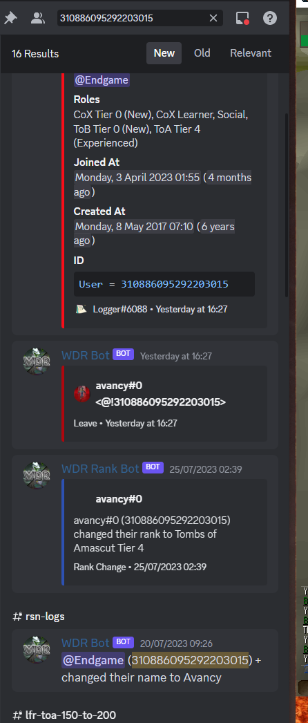Evidence f304a3c for a case against Rick M T