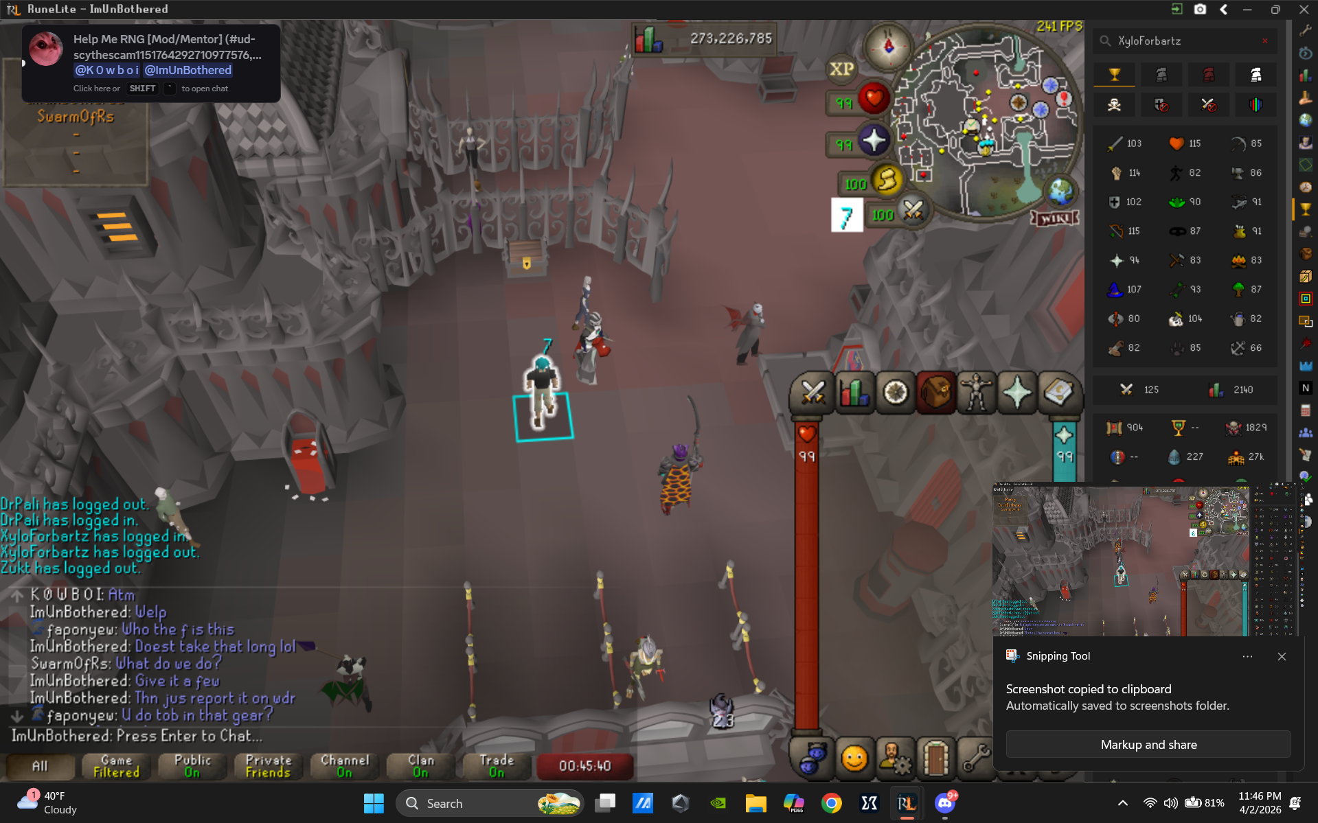 Evidence f5bfcc4 for a case against XyloForbartz