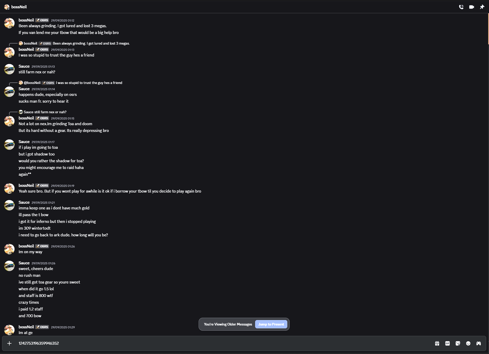 Evidence f60798c for a case against BossNeil
